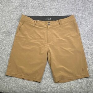 Smartwool Mens XL Shorts Brown Hiking Outdoor Performance Activewear Stretch